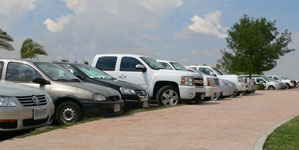 vista del estacionamiento